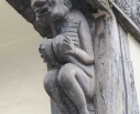 8  corbel with cloven hooves