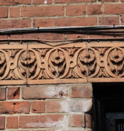 terracotta examples on Black Griffin pub in Black Friffen Lane
