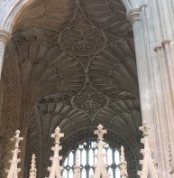 Fan vault – Deans' chapel, cathedral