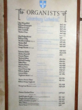  list of organists