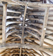 oak 'bell cage' above the chapel at Eastbridge Hospital