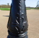 lamp post decoration in Hyde Park - combines palmette and sprocket motifs