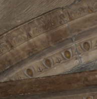 Egg and dart moulding – Canon Chapman memorial, north choir aisle, cathedral
