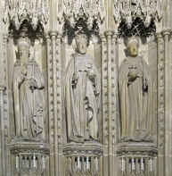 Cathedral pulpitum – Edward the Confessor, Henry IV and Henry VI