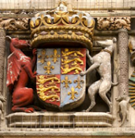 Christ Church gate - heraldic devices