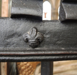 19  fleur-de-lis detail in railing around tomb of Henry IV - 1420s