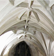 lierne ribs in Black Prince's chantry (cathedral crypt)