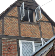 Herringbone work – St Peter's Lane