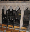 2  viwed from the Anselm chapel -open sides to tomb and early wrought-iron gates