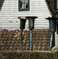 Pantiles in Best Lane – viewed from car park at rear of the Beaney museum