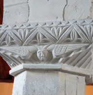 Carved capital – St Nicholas, Harbledown  
