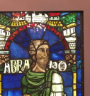 2  restored stain glass work - Abraham