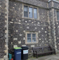 Flushwork – south-west precincts, cathedral  