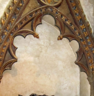 Drop tracery – Tomb of Archbishop Peckham, cathedral 