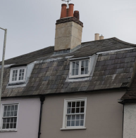 slate mansard roof at 39-40 Broad Street