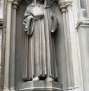 3  Ernulf statue by the west door (external wall)