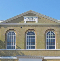 St Peter's Methodist church - fine glazing bars
