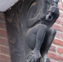 another animal smoking a pipe - lacking its head?