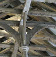 Crown post – St Mildred's church, Church Lane