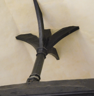 Crown post – Chapel of Eastbridge Hospital, High Street