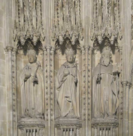 Cathedral pulpitum – Henry V, Richard II and Ethelbert