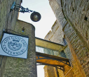 7  connecting bridge and cafe sign