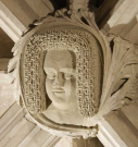 16  head of Joan of Kent with garland - Black Prince's chapel - 14th C