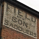 Wall lettering – Field & Son, saddlers. Dover Street