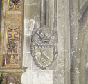 2  Simon Sudbury's emblem of a dog (a talbot) 