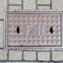 Fire Hydrant cover in Stour Street - clearly marked 'Biggleston Canterbury'