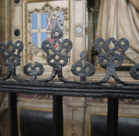 24  detail from Wotton tomb - pierced open work (unique in England) - 1560s