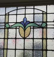 Art Nouveau leaded lights in Debenham's Guildhall Street