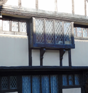 Tudor window – Kingsmead House, St Stephen's Road