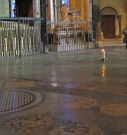 3  worn paving in the Trinity chapel