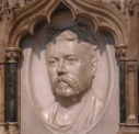 2  head of James Beaney on tomb 