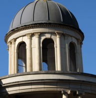 paired Corinthian columns support domelet