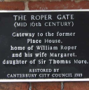 7  plaque on Roper gate