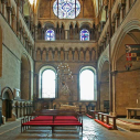 2  north east transept looking north - clock on left