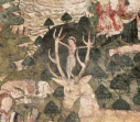 2  Christ between the stag's horns