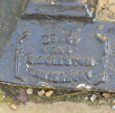 domestic rail;ings in Adelaide Place - name plate