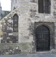 Kentish ragstone used in St Mary Magdalen tower, Burgate