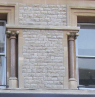 Kentish ragstone used on NatWest bank, The Parade
