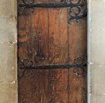 4  door in choir north aisle - metal strap around 1130