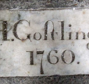 4  Hester Gostling - stone in cloisters