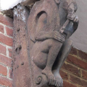 one of the two animal-head pipe smokers
