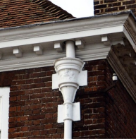 cornice with rain trap, St Dunstan's