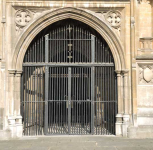14 west porch gate - around 1400 (re-used from grille in nave)