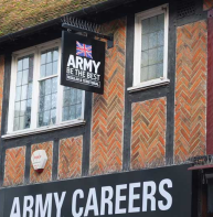 nogging at Army Careers Centre , St Peter's Street
