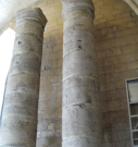 1  Reculver columns now standing in eastern crypt