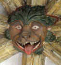 19  wild animal head - cloisters south walk - early 15th century